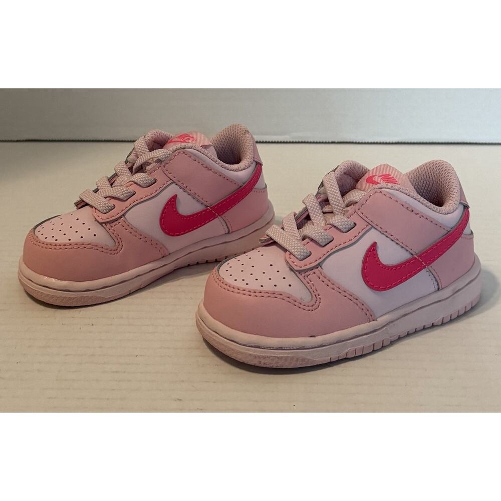 Nike Dunk Low TD Triple Pink Toddler Shoes 5C Little Kids NEW NIB DH9761-600